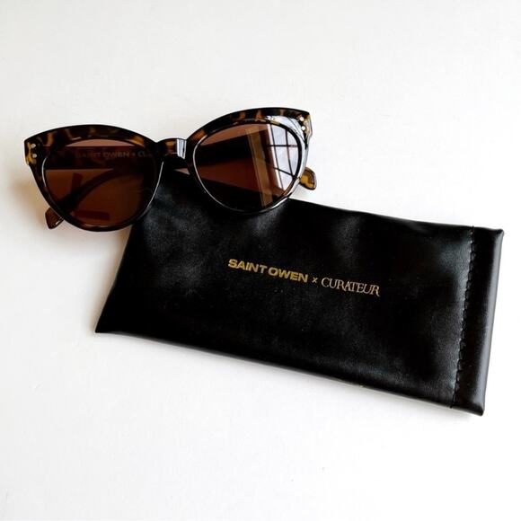 Saint Owen Tortoise Shell Sunglasses new ! - Picture 3 of 4